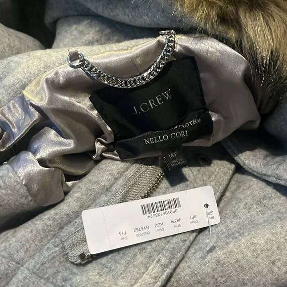 J. Crew Chateau parka in Italian stadium-cloth wool 14 Tall coat jacket - Picture 5 of 7